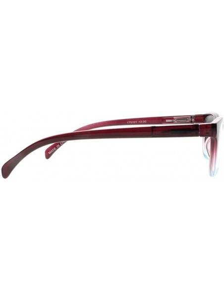 Rectangular Classic Tinted Gradient Nerd Transition Photochromic Reading Glasses UV400 Sunglasses - Purple - CT18EGI56K7 $21.34