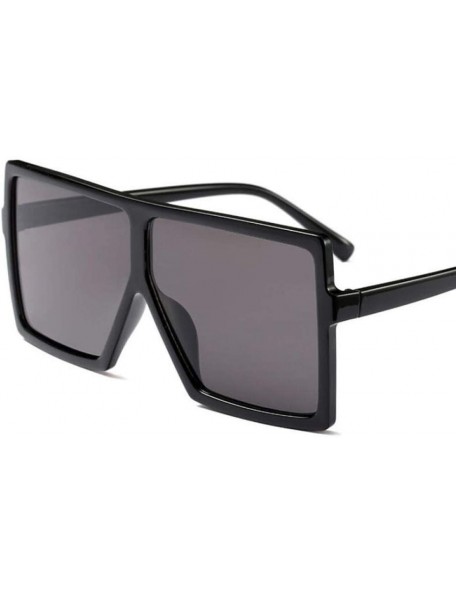 Square Oversized Sunglasses Vintage Glasses Eyewear - CM197T93RD8 $29.37