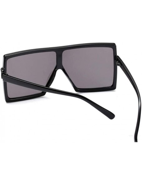 Square Oversized Sunglasses Vintage Glasses Eyewear - CM197T93RD8 $29.37