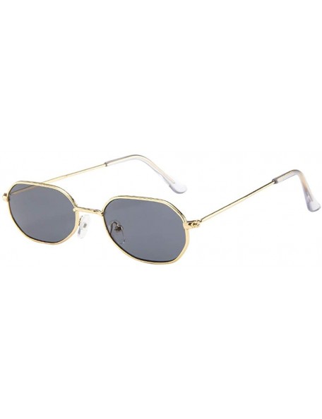 Square Retro Sunglasses-Women Men Vintage Retro Glasses Unisex Small Frame Sunglasses UV Eyewear Sunglasses - D - CU18QY45D0Q...