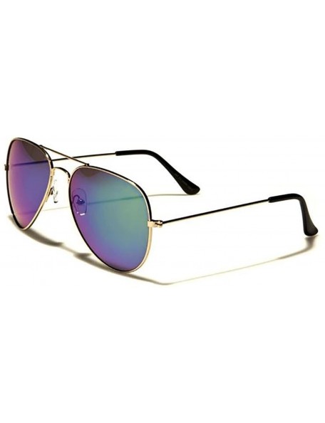 Aviator Gold Tinted Aviator Sunglasses - Purple/Gold - C718DND2OUZ $9.75