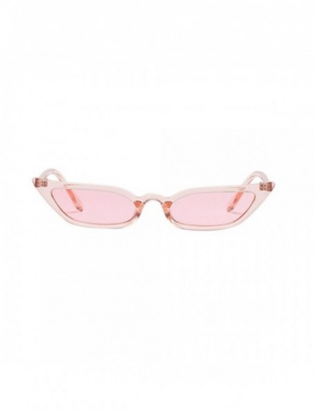 Square Small Frame Skinny Cat Eye Sunglasses for Women Mini Narrow Square Cateye Sun Glasses UV Protection Retro Eyewear - CC...