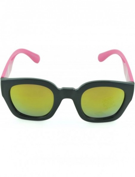 Sport Modern and Bold Womens Fashion Sunglasses with UV Protection - Pink - CH12D1KXNER $8.54