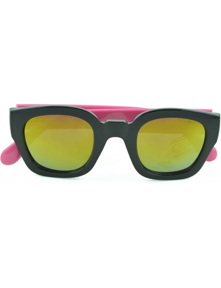 Sport Modern and Bold Womens Fashion Sunglasses with UV Protection - Pink - CH12D1KXNER $8.54