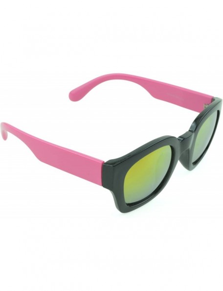 Sport Modern and Bold Womens Fashion Sunglasses with UV Protection - Pink - CH12D1KXNER $8.54