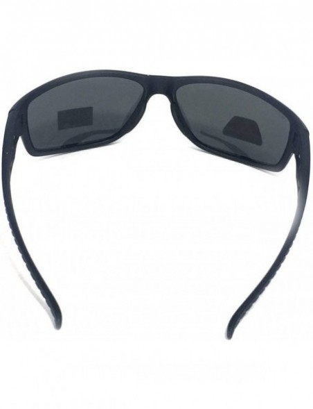 Sport Men's Sport Polorized Sunglasses - Black Frame Mirror Len - C4180YWD4QQ $21.96