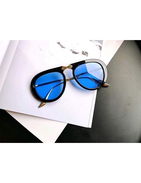 Oversized sunglasses women crystal oversize clear eyeglasses sun glasses - Clear - CB18WZTMGLS $27.82