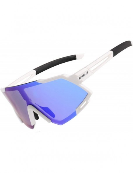 Sport UV-Resistant Polarized Outdoor Sports Cycling Sunglasses - Coating Black White - CI196Z6KD3Z $21.36
