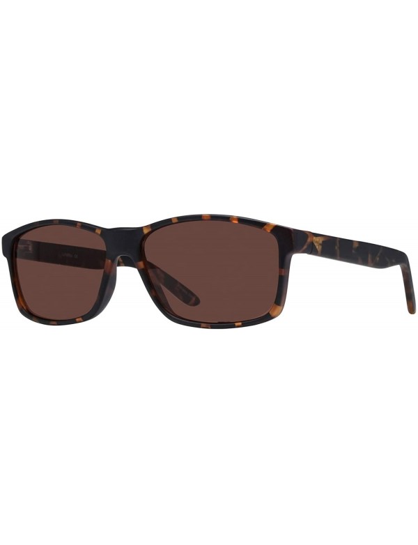 Rectangular Chris Men's Sunglasses - Matte Tortoise/Brown - CI18XIW32DN $35.79