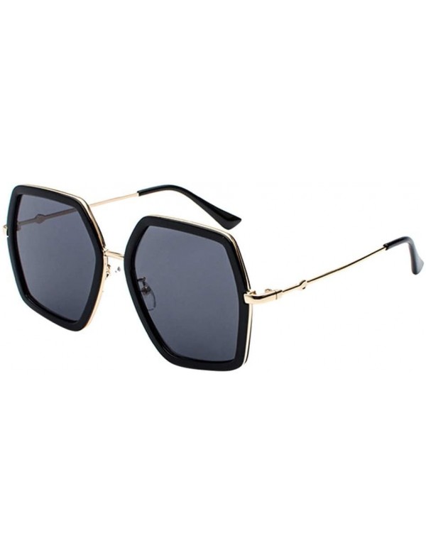 Oversized Summer Women Oversize Sunglasses - Black - CM18TY40N5S $9.80