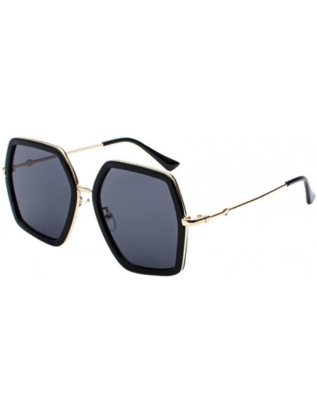 Oversized Summer Women Oversize Sunglasses - Black - CM18TY40N5S $9.80