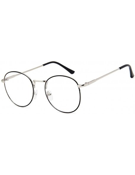 Wayfarer round metal Glasses classic Retro Frame for Men Women clear lens Eyewear - Color 4 - CX18MDNEWN8 $10.57