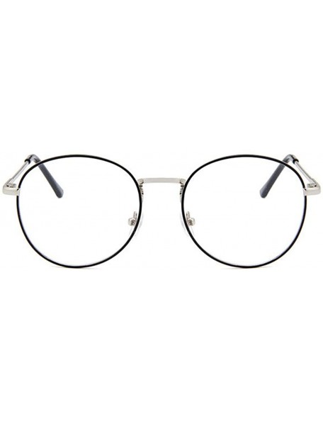 Wayfarer round metal Glasses classic Retro Frame for Men Women clear lens Eyewear - Color 4 - CX18MDNEWN8 $10.57
