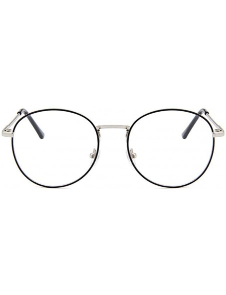 Wayfarer round metal Glasses classic Retro Frame for Men Women clear lens Eyewear - Color 4 - CX18MDNEWN8 $10.57