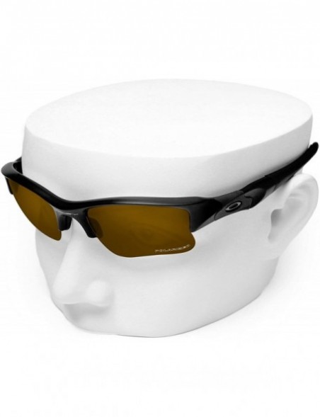 Shield Replacement Lenses Compatible with Flak Jacket XLJ Sunglass - Peach Gold Combine8 Polarized - CU18KML9CE6 $21.89