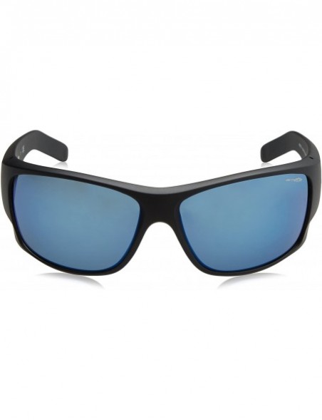 Rectangular Men's An4215 Heist 2.0 Rectangular Sunglasses - Matte Black/Mirror Blue - CB11Z54A2XR $43.65