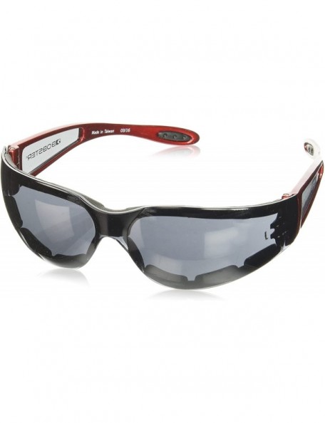 Sport Shield Sunglasses - Red Frame/Smoked Lens - CQ112D6PD1R $11.34