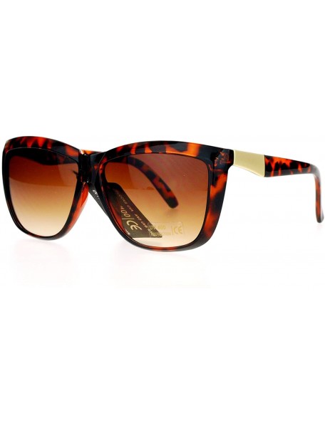 Cat Eye Diva Womens Oversize Cat Eye Butterfly Plastic Sunglasses - Tortoise - CT122KQ8GEF $10.12