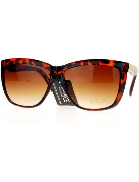 Cat Eye Diva Womens Oversize Cat Eye Butterfly Plastic Sunglasses - Tortoise - CT122KQ8GEF $10.12