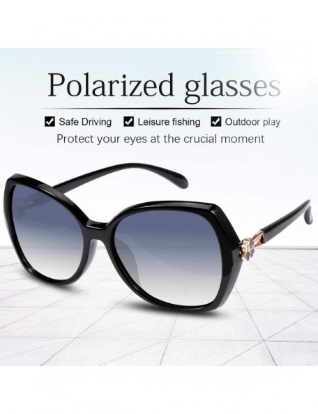 Sport Polarized Sunglasses Driving Blocking Eyeglasses - A406-black - CC18YTG7MKE $12.67