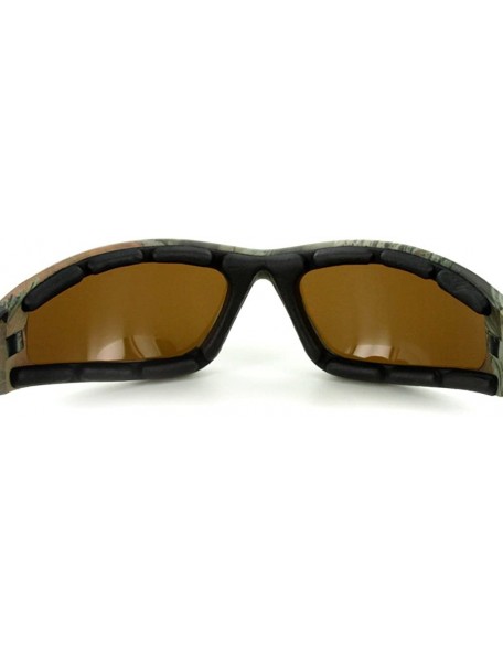 Sport Camo Spex" Polarized Camouflage Sports Goggles for Active Men and Women - Brown & Green W/ Amber Lens - CL11PTG7UJL $23.48