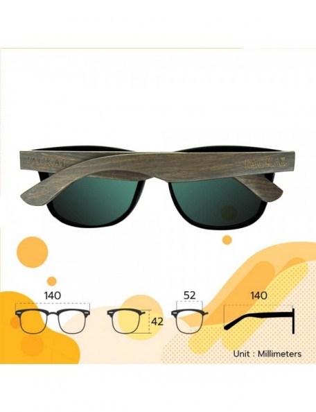 Sport Polarized Glasses with Wooden Temple and Black vintage style for Men/Lady - Black - CO18QIXY5HR $20.32