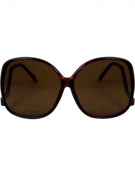 Square Oversized Fashion Sunglasses - Tortoise - C712MYQ0HBM $9.36