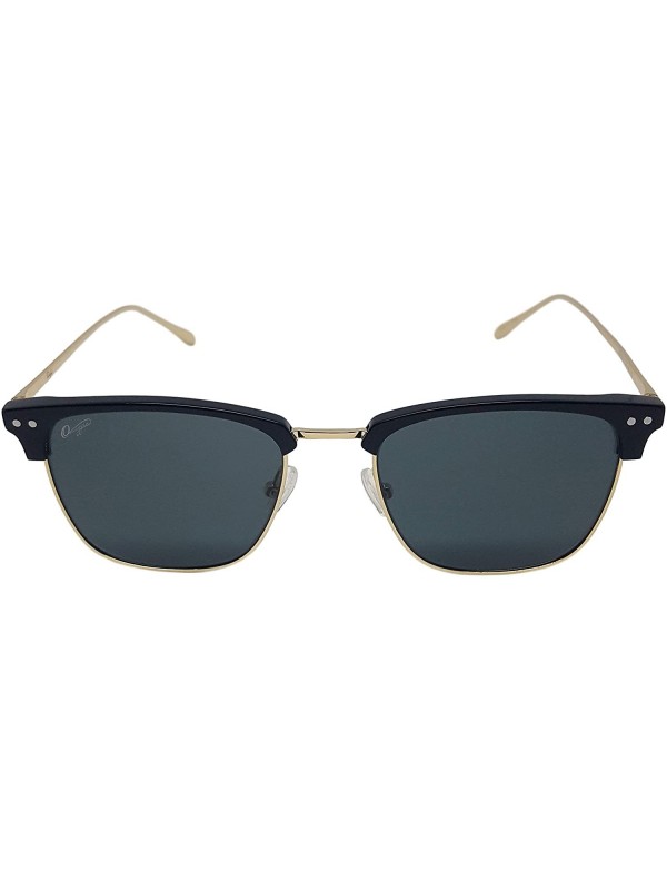 Square Tributes 702 Sunglasses - Black/Gold Metal Frame - Glass Lenses - CY196CD0GN9 $40.46