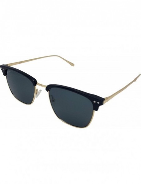 Square Tributes 702 Sunglasses - Black/Gold Metal Frame - Glass Lenses - CY196CD0GN9 $40.46