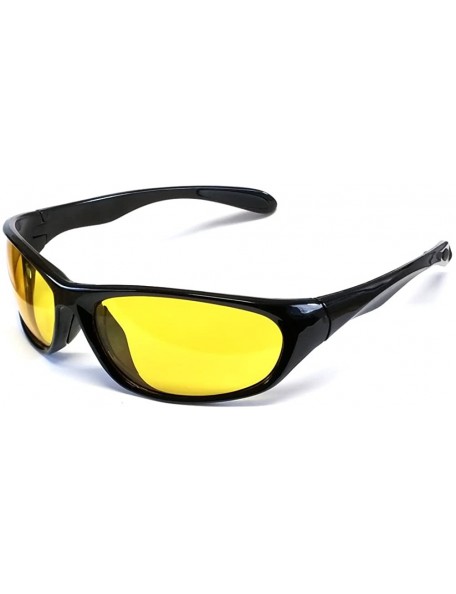 Round Night Driving Sunglasses - Gloss-black - CF11AYZCOSX $9.75
