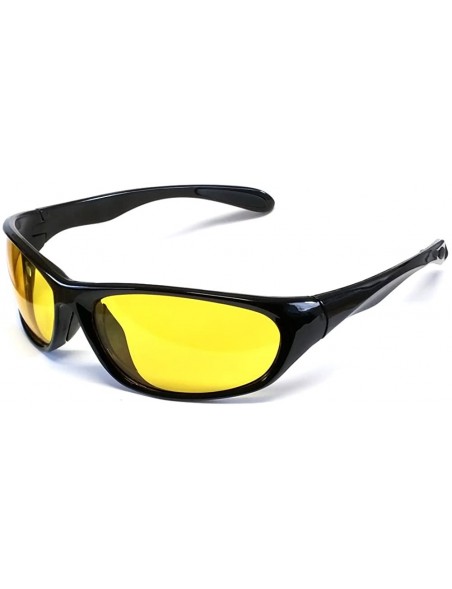Round Night Driving Sunglasses - Gloss-black - CF11AYZCOSX $9.75