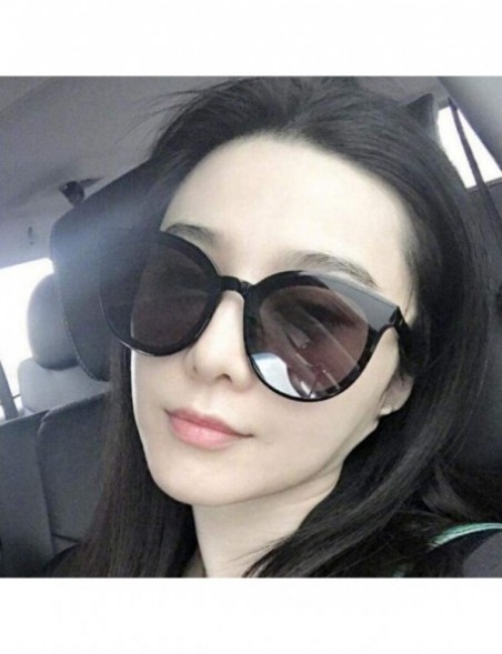 Round Luxury Vintage Round Sunglasses Women Brand Designer 2019 Cat Eye Leopard - Silver - CL18Y3O0MOM $8.23