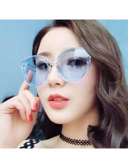 Round Luxury Vintage Round Sunglasses Women Brand Designer 2019 Cat Eye Leopard - Silver - CL18Y3O0MOM $8.23