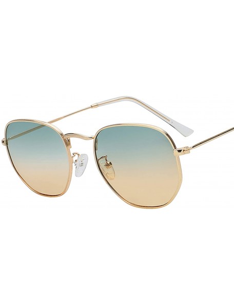 Oval 2018 Vintage Er Square Sunglasses Women Men E Retro Driving Mirror Sun Glasses Female Male - Gold W Smoke - CG198AH69CR ...