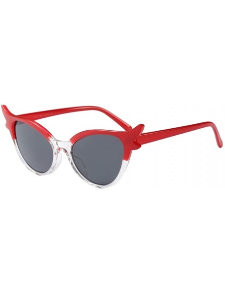 Cat Eye Sunglasses Retro Vintage Clout Cat Eye Unisex Sunglasses Party Rapper Glasses Eyewear Women - CR18Q75IEW9 $18.65