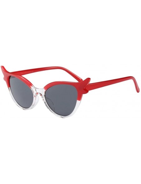 Cat Eye Sunglasses Retro Vintage Clout Cat Eye Unisex Sunglasses Party Rapper Glasses Eyewear Women - CR18Q75IEW9 $12.19