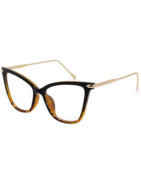 Cat Eye Cat Eyes Sunglasses For Women Full Frame sunglasses Round Mirrored Lens Men Retro Sunglasses - Orange - CF18U90SZC8 $...