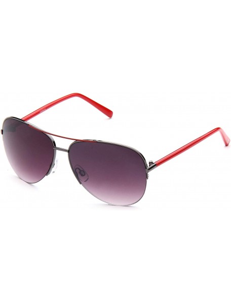 Aviator Fashion Aviator Sunglasses - Gunmetal/Red - CE117P3Q3G7 $12.36