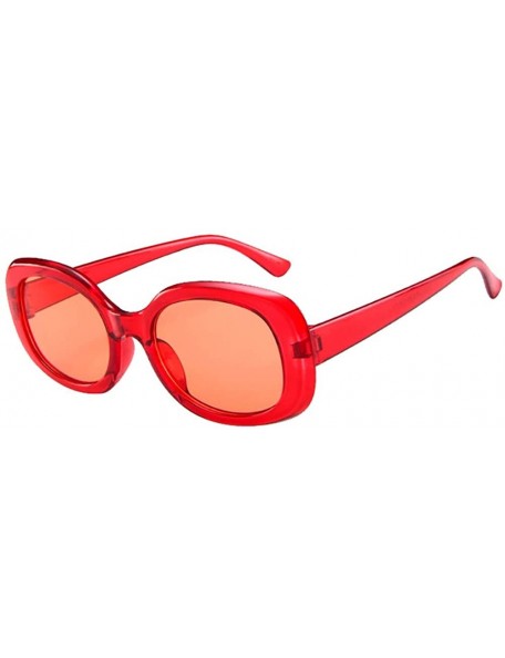 Goggle Sunglasses Goggles Glasses Oval Eyewear Goggles Women - Red - C618QNN3W80 $20.35