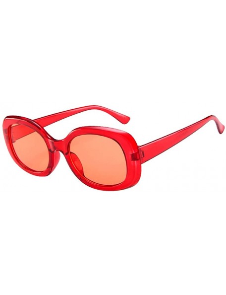 Goggle Sunglasses Goggles Glasses Oval Eyewear Goggles Women - Red - C618QNN3W80 $10.98