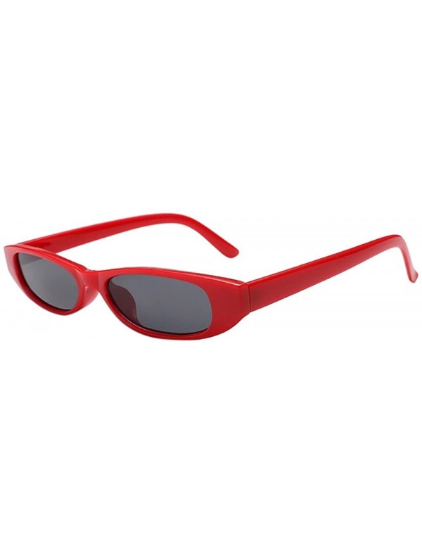 Goggle Retro Vintage Clout Goggles Unisex Sunglasses Rapper Oval Shades Grunge - 6193m - C218ROYQGSQ $8.47