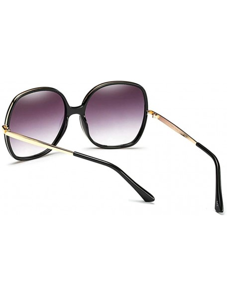 Rectangular 70s Super Oversize Square Sunglasses for Women Vintage Rectangular Plastic Frame - Tortoise Brown - CG18NICMZ8G $...