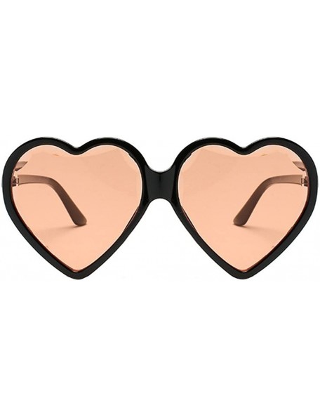 Cat Eye Heart Shaped Sunglasses - Womens Man Frame Vintage Retro Cat Eye Cute Eyewear - Multicolor -E - CR18OM7Q6X9 $10.93