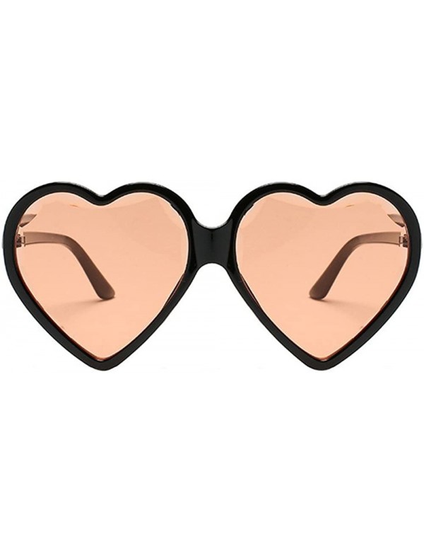 Cat Eye Heart Shaped Sunglasses - Womens Man Frame Vintage Retro Cat Eye Cute Eyewear - Multicolor -E - CR18OM7Q6X9 $10.93