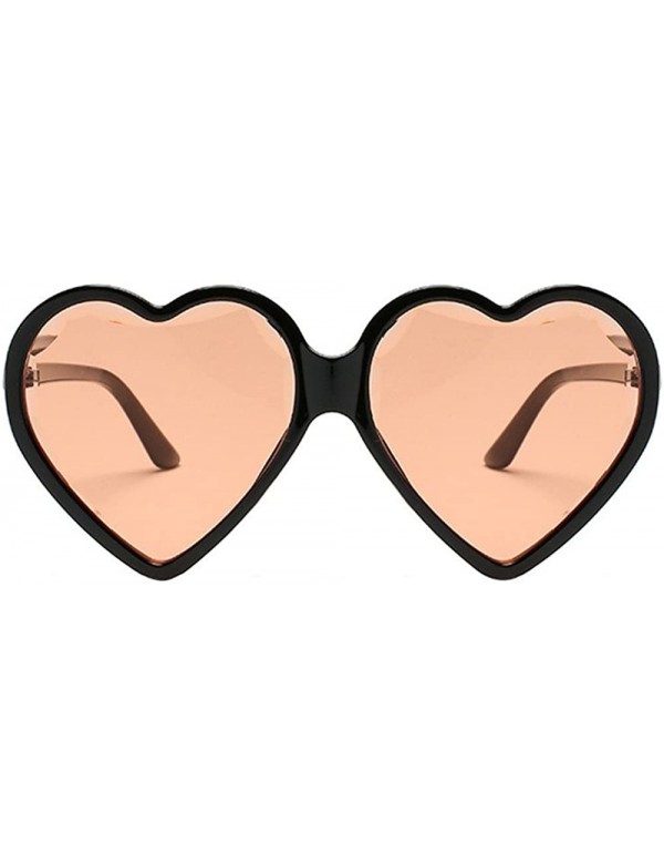 Cat Eye Heart Shaped Sunglasses - Womens Man Frame Vintage Retro Cat Eye Cute Eyewear - Multicolor -E - CR18OM7Q6X9 $10.93