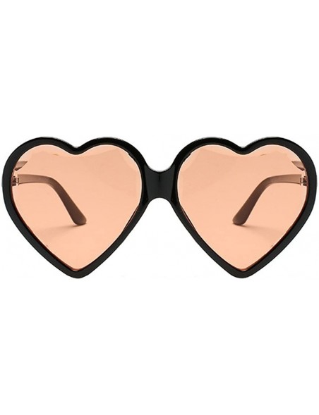 Cat Eye Heart Shaped Sunglasses - Womens Man Frame Vintage Retro Cat Eye Cute Eyewear - Multicolor -E - CR18OM7Q6X9 $10.93
