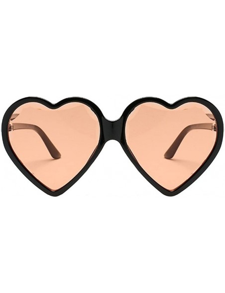 Cat Eye Heart Shaped Sunglasses - Womens Man Frame Vintage Retro Cat Eye Cute Eyewear - Multicolor -E - CR18OM7Q6X9 $10.93