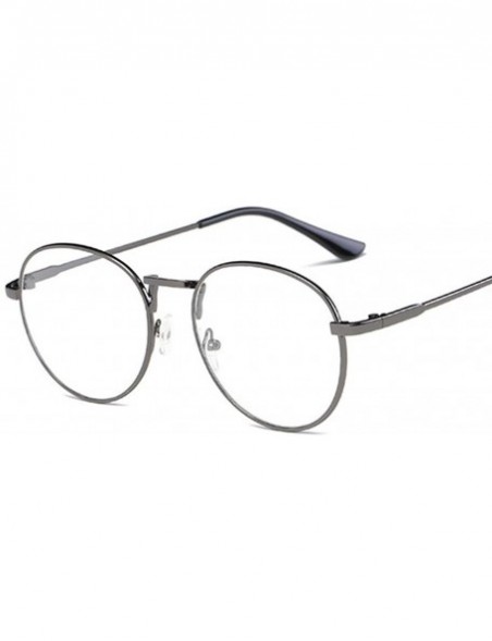 Round New Fashion Men Glasses Frame Women Eyeglasses 2019 Vintage Round Clear Lens Optical Spectacle - Silver - CP19855KRXU $...