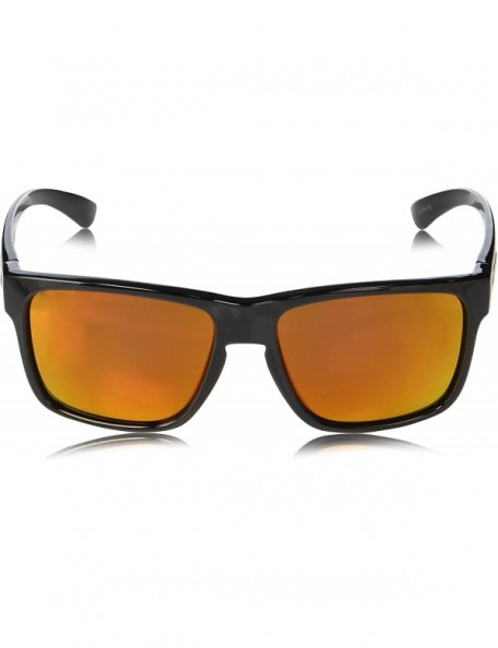 Square Rambler Sunglasses - Black / Polarized Red Mirror - CA1806Z7205 $31.89