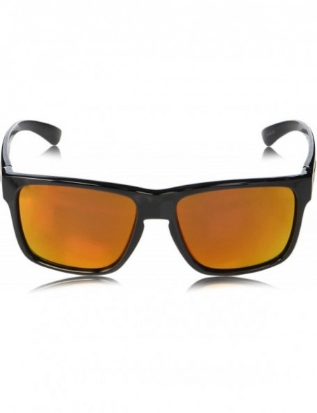 Square Rambler Sunglasses - Black / Polarized Red Mirror - CA1806Z7205 $31.89